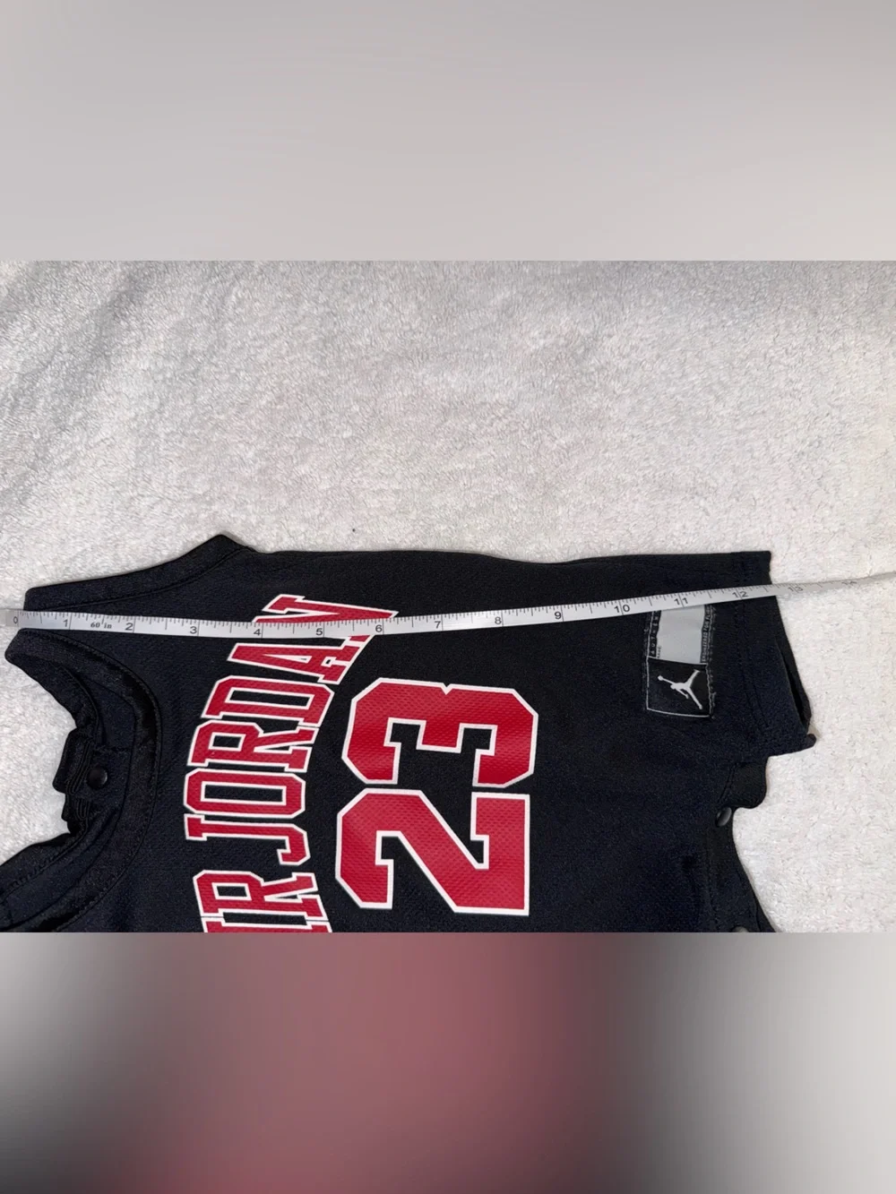Air Jordan 23 Black & Red Infant Romper Size Newborn‎